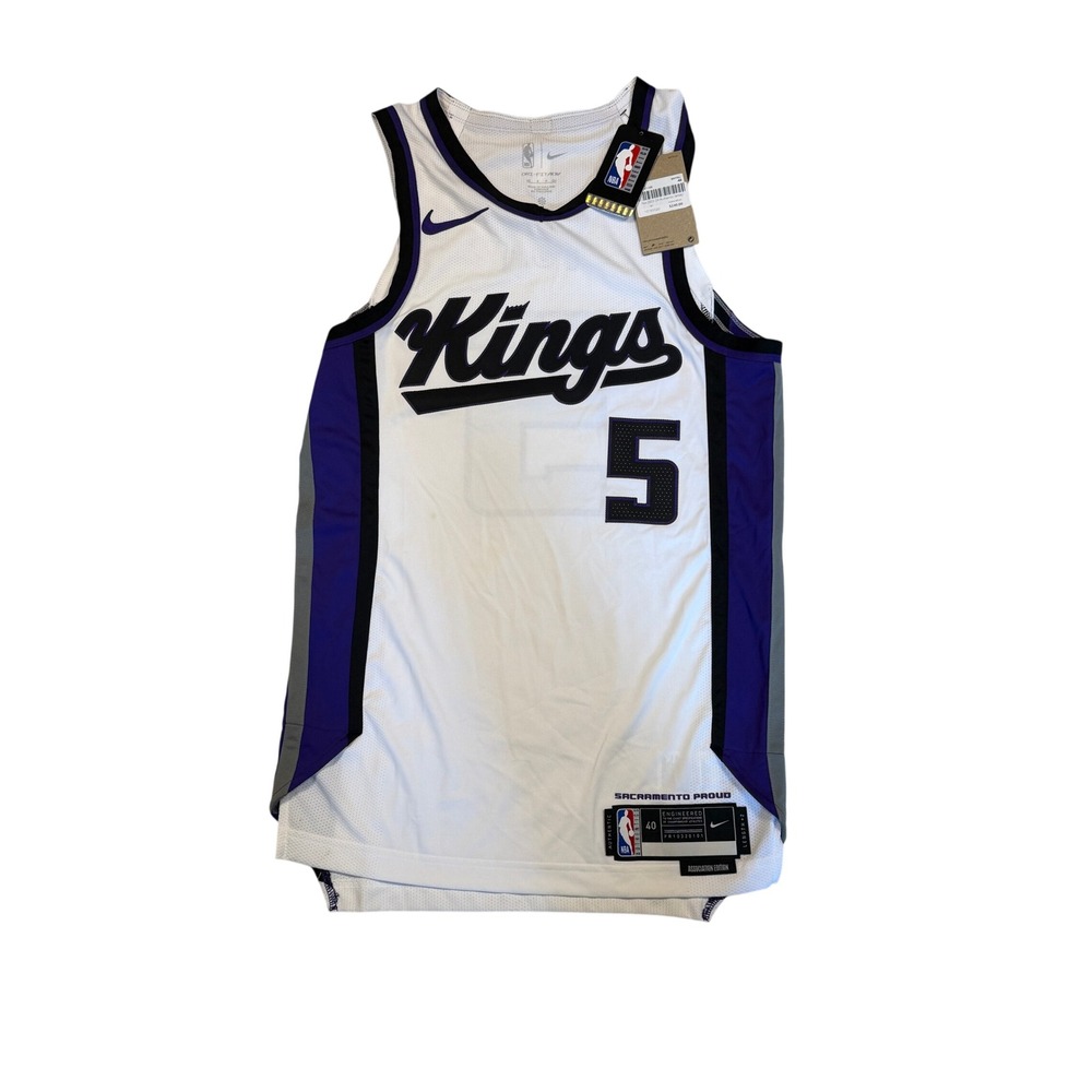 Nike Sacramento Kings De'Aaron Fox Jersey Mens 40 White NWT Authentic NBA